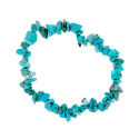 Bracelet réglable pierres de turquoise bleu vert