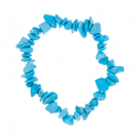 Bracelet réglable pierres de turquoise bleu 5-7MM