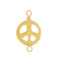 Apprêt plaqué or signe de la paix