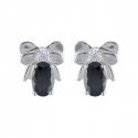Boucles d'oreille plaqué or dormeuse avec perle d'imitation de Majorque grise 16MM